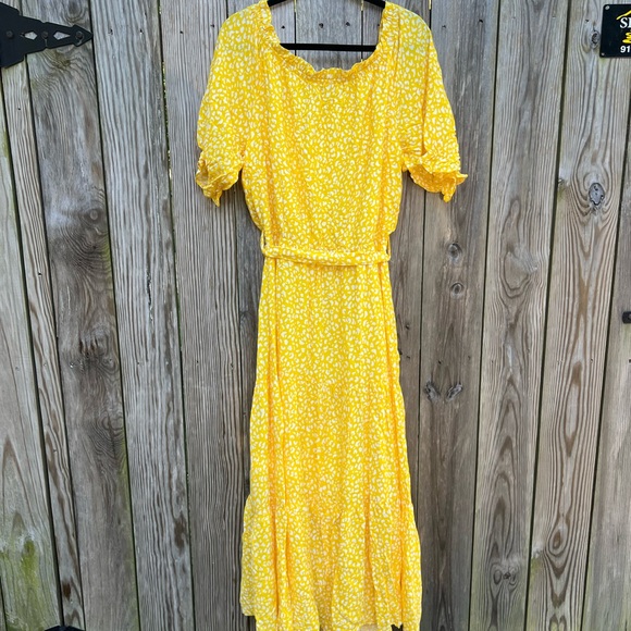 CITY CHIC plus size 14 Emily Sunshine Spray Maxi Dress Women’s 14 NWT NEW - Picture 12 of 15